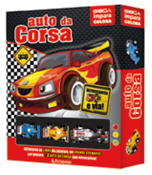 L'auto da corsa. Ediz. a colori. Con 3 macchinine.