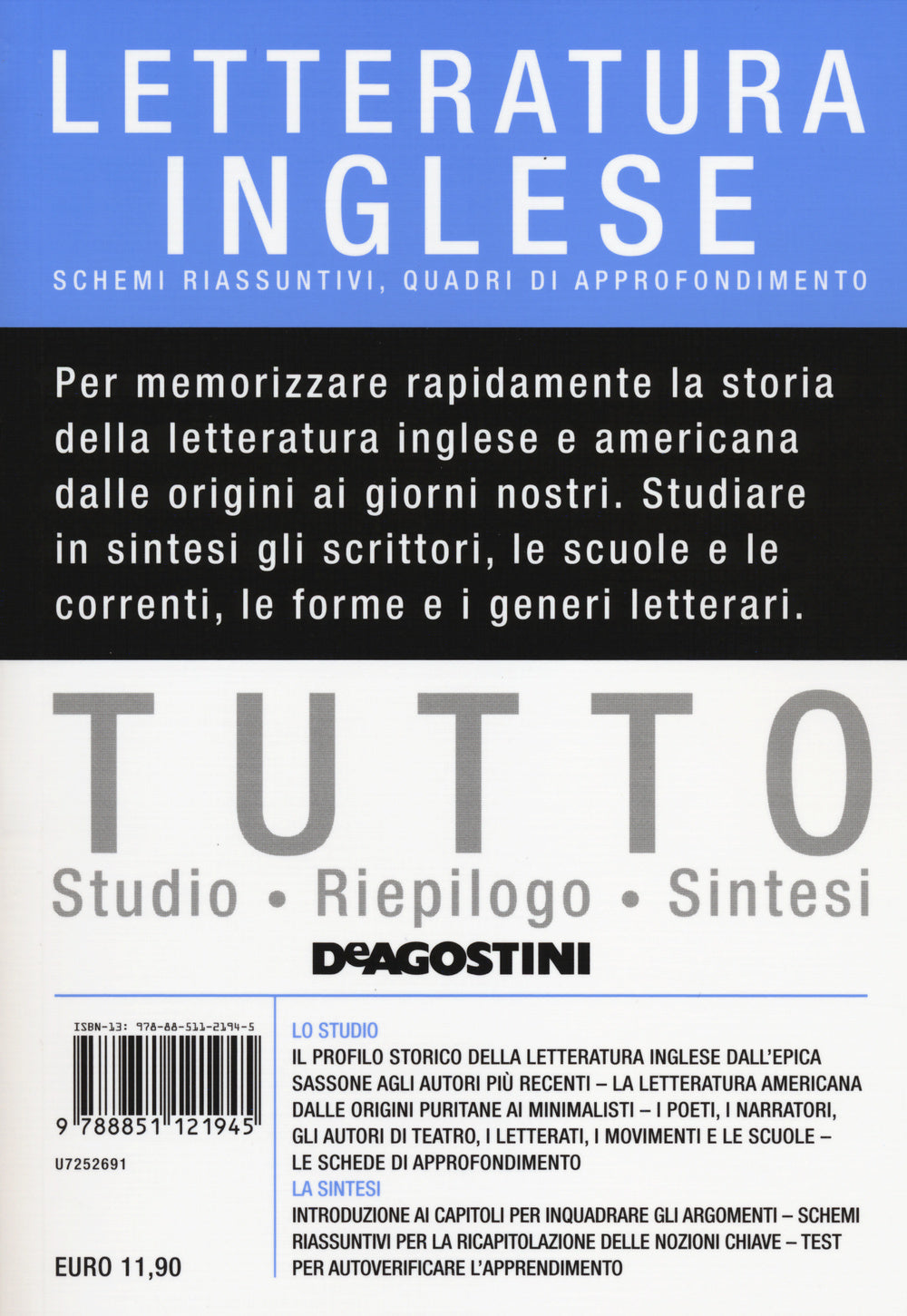 Tutto letteratura inglese. Schemi riassuntivi, quadri di approfondimento.
