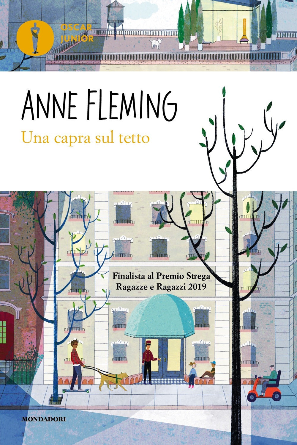 Una capra sul tetto.