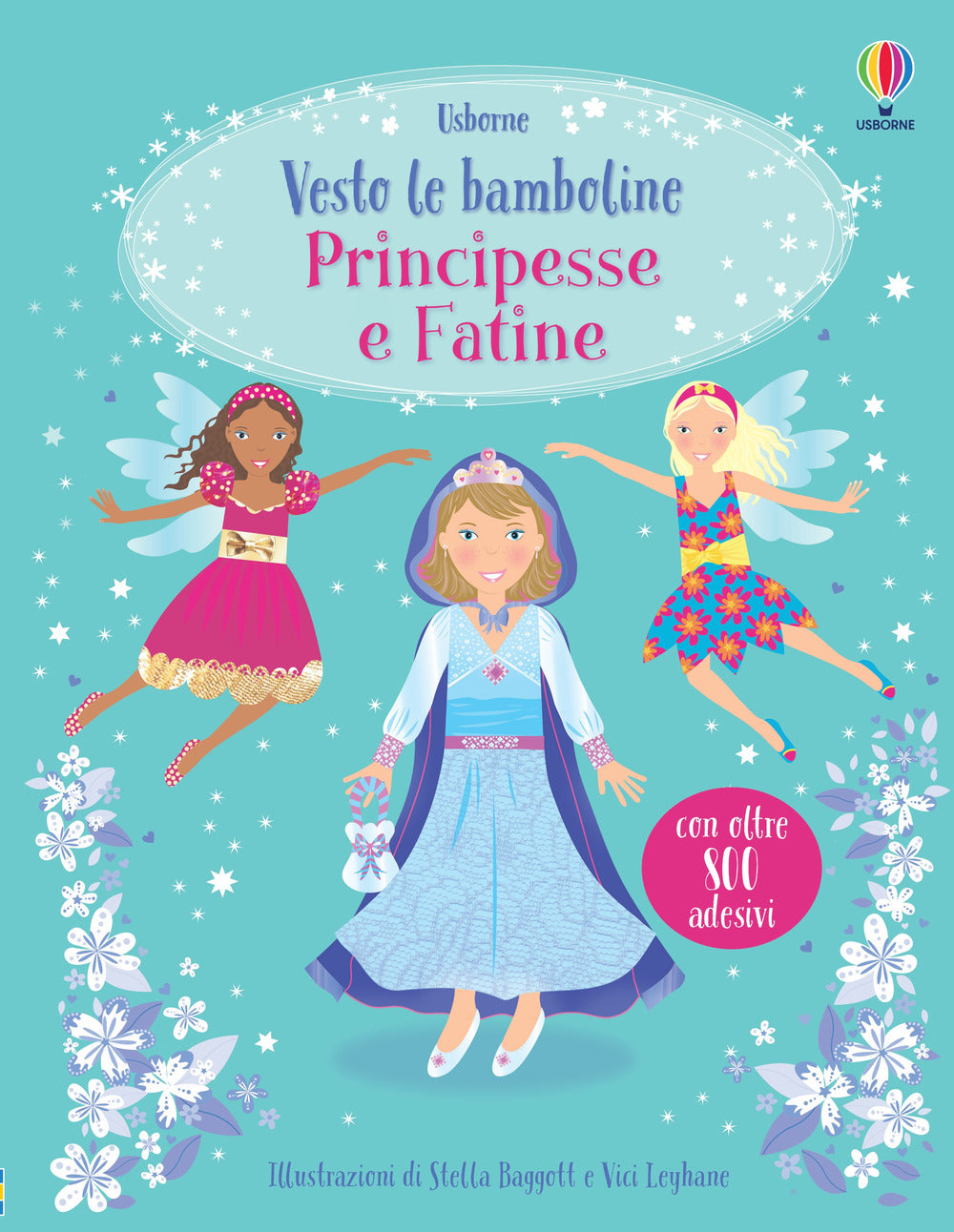 Principesse e fatine. Vesto le bamboline. Con adesivi.