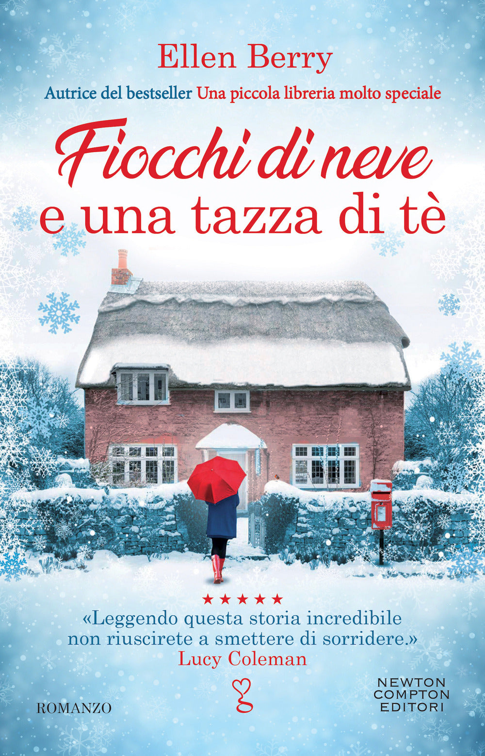 Fiocchi di neve e una tazza di tè.