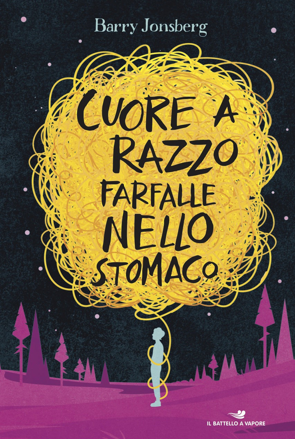 Cuore a razzo farfalle nello stomaco.