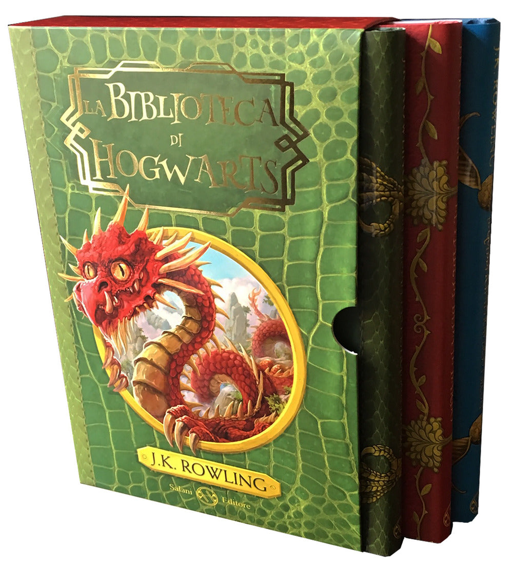 La biblioteca di Hogwarts: Gli animali fantastici: dove trovarli-Le fiabe di Beda il Bardo-Il quidditch attraverso i secoli.