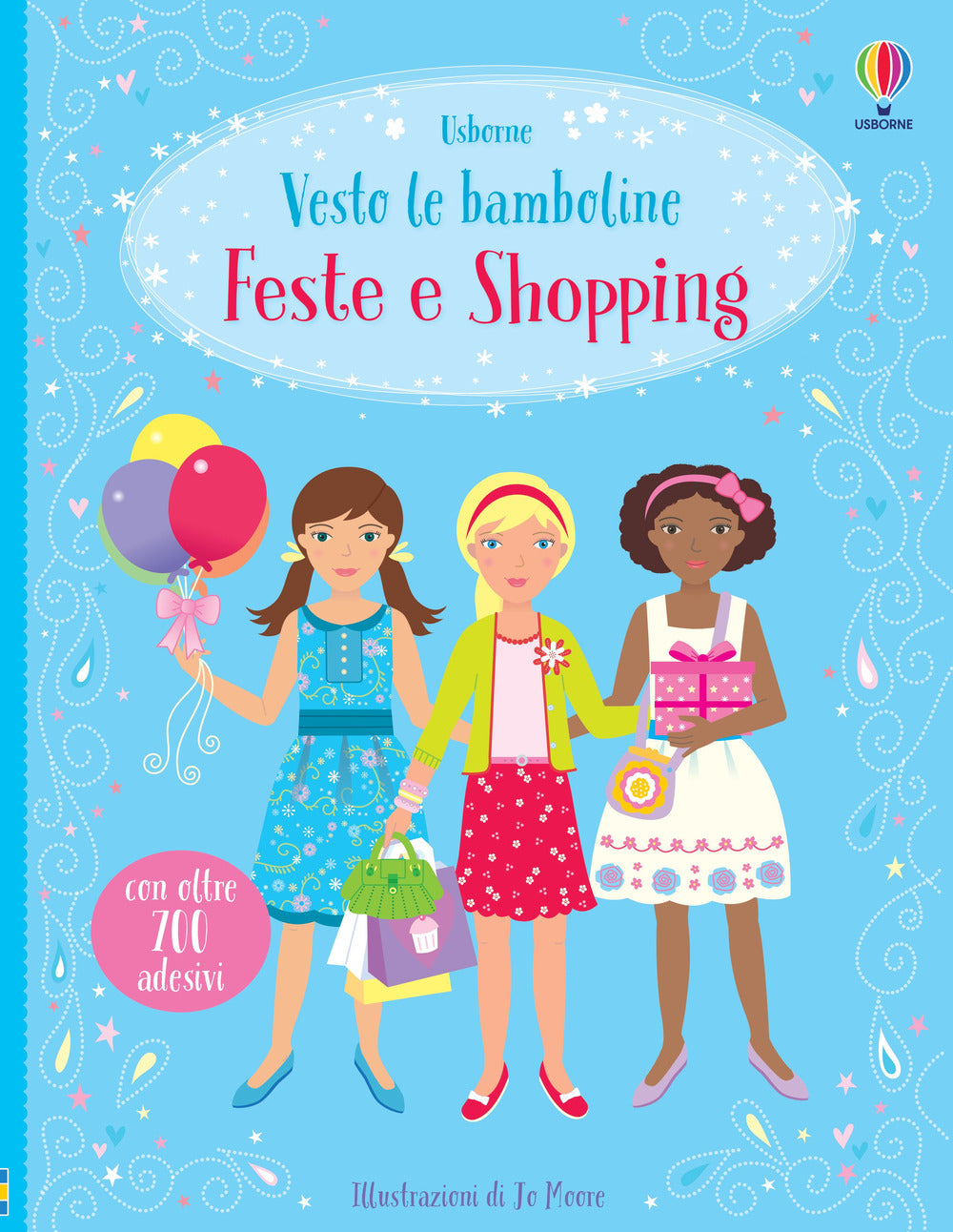 Feste e shopping. Vesto le bamboline. Con adesivi. Ediz. a colori.