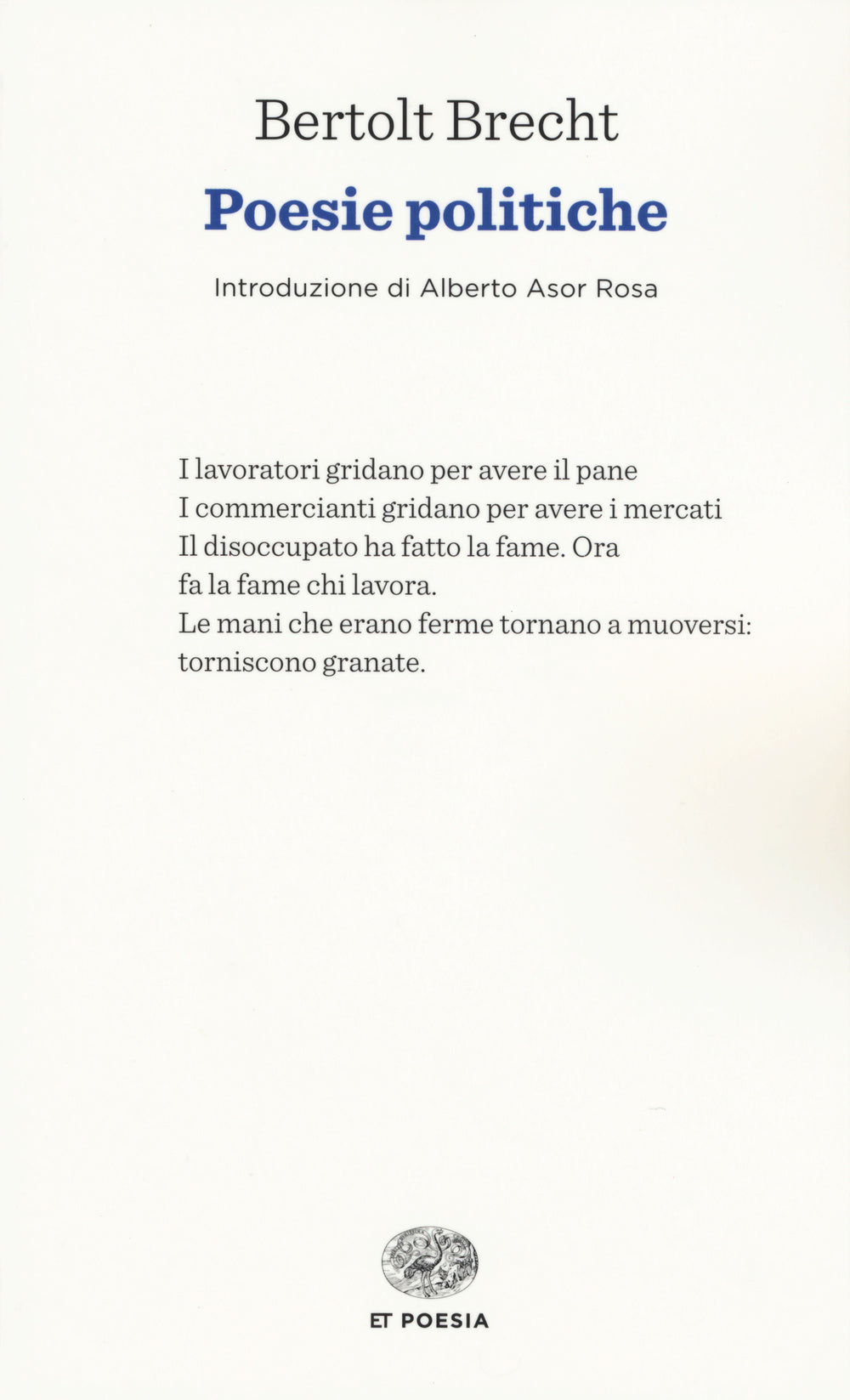Poesie politiche.