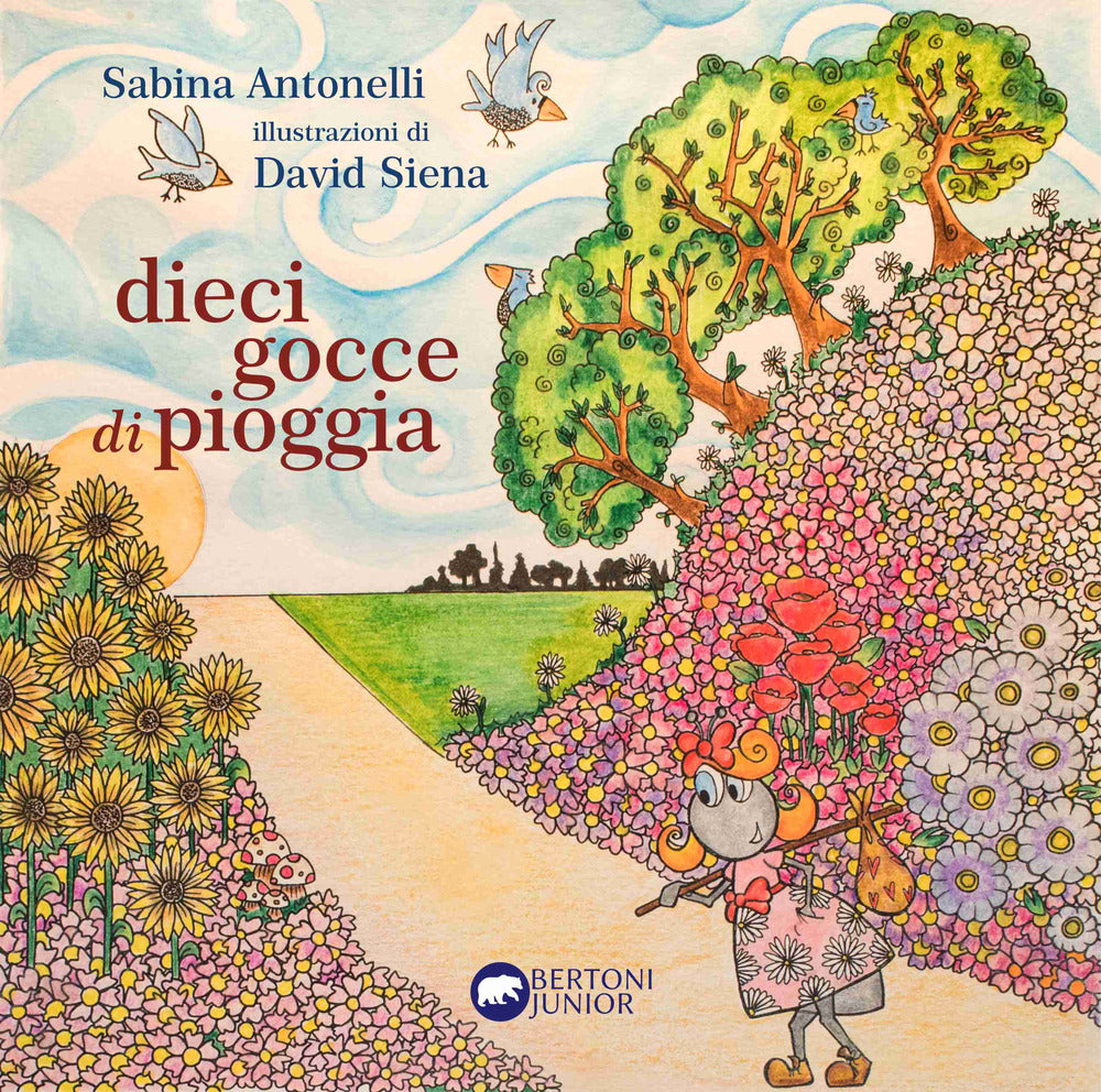 Dieci gocce di pioggia.