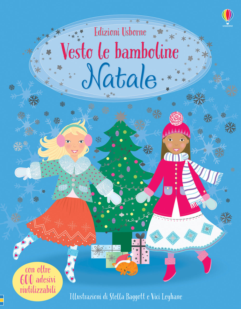 Natale. Vesto le bamboline. Con adesivi. Ediz. a colori.