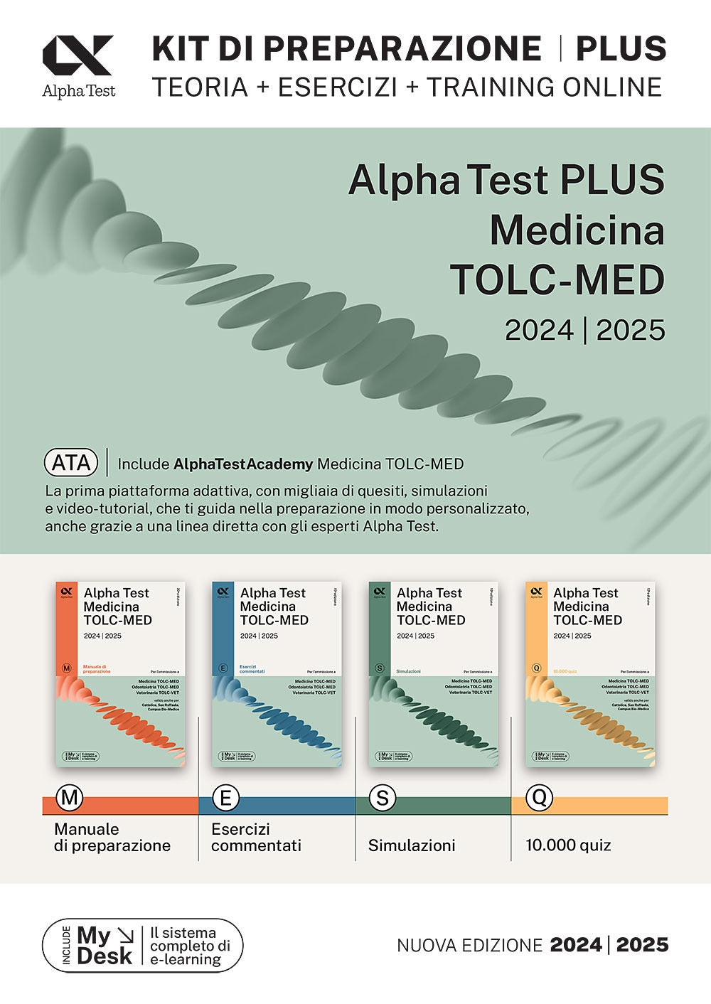 Alpha Test. Medicina. TOLC-MED. Kit di preparazione Plus. Teoria  esercizi  training online. Con AlphaTestAcademy. Con MyDesk