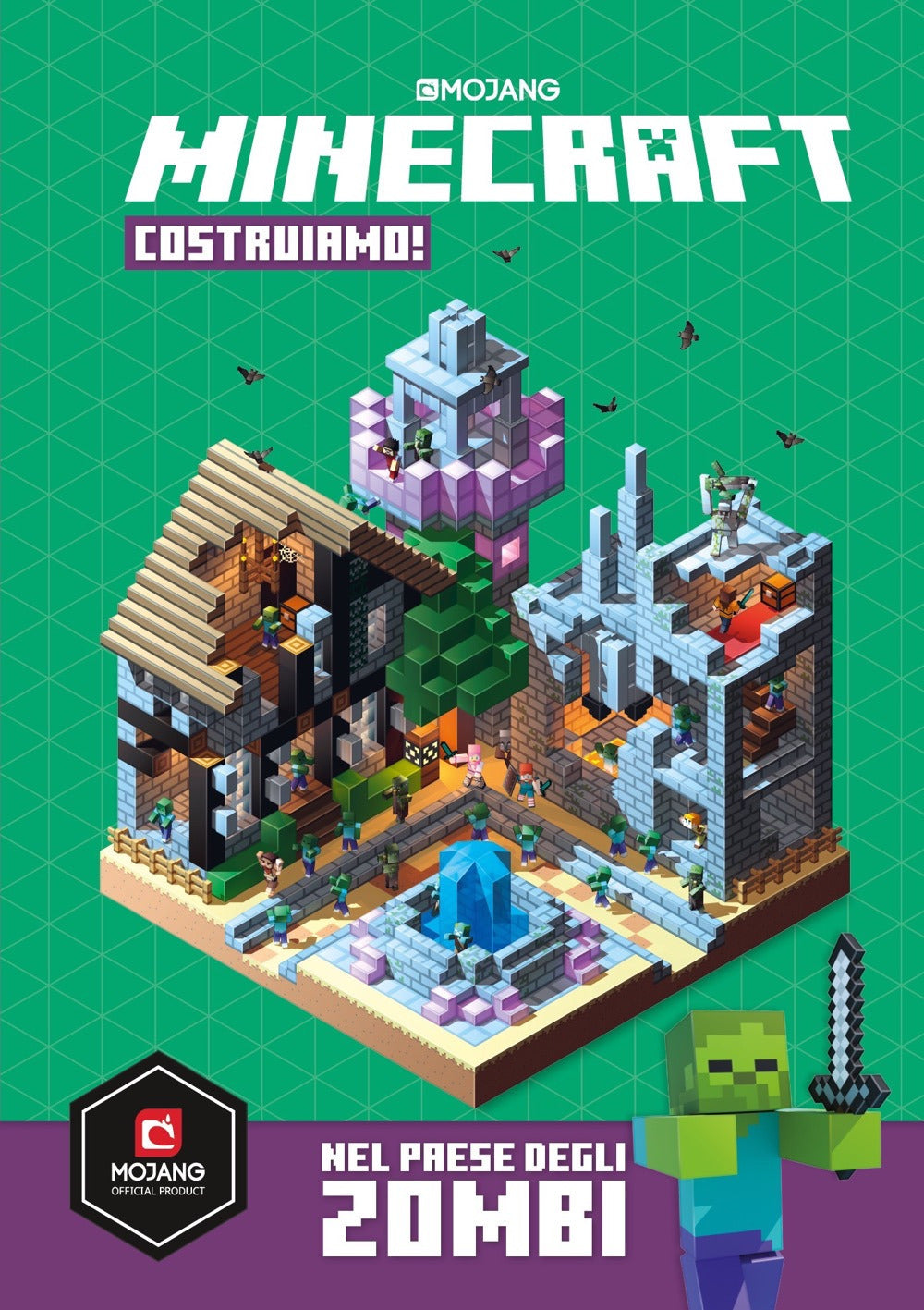 Minecraft Mojang. Costruiamo! Nel paese degli zombi.