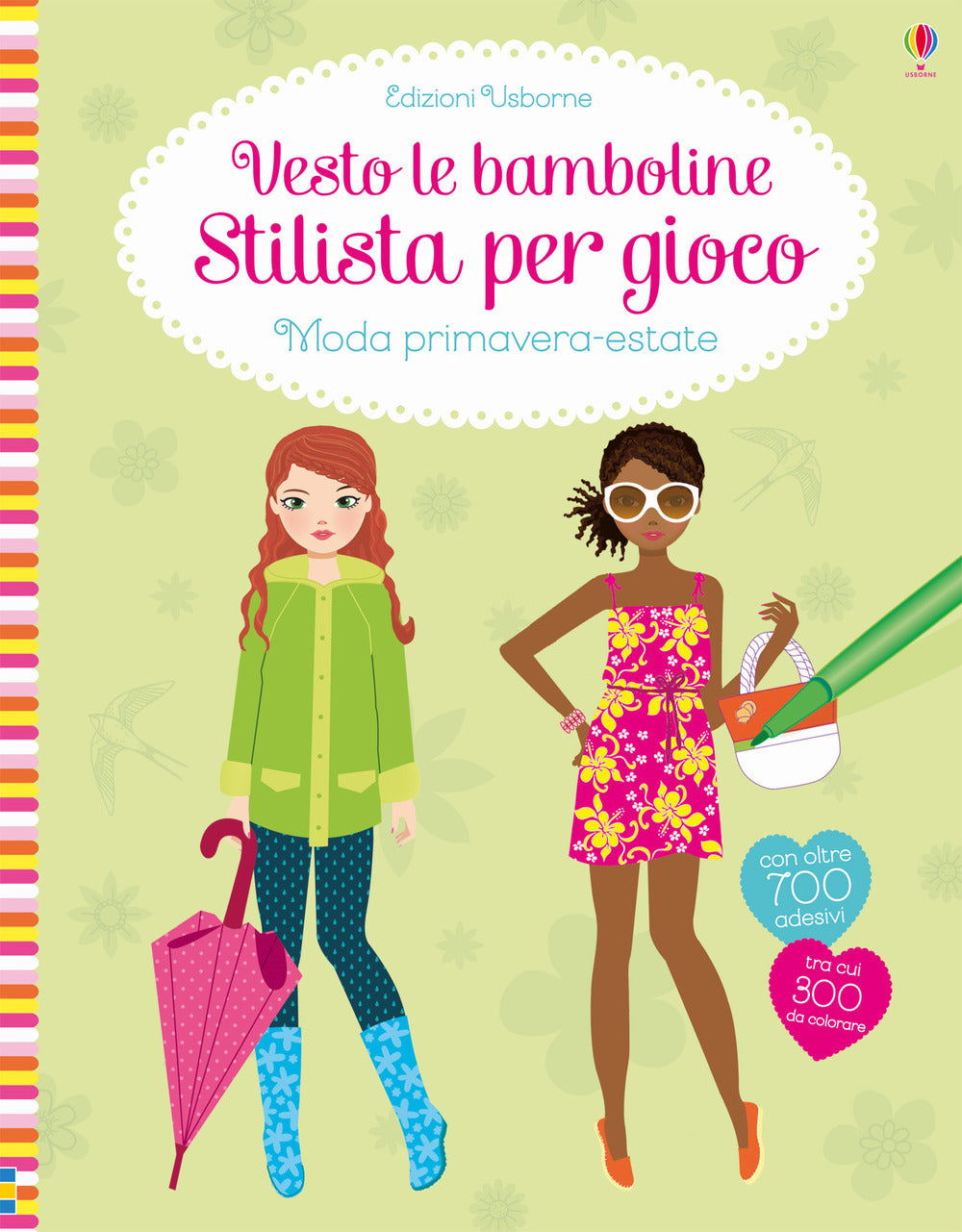 Moda primavera-estate. Vesto le bamboline. Con adesivi. Ediz. a colori.